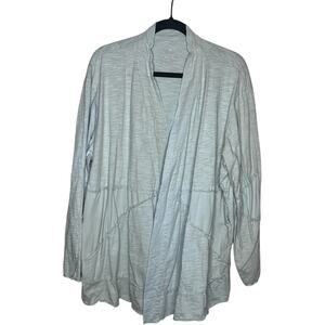 Neon Buddha Cardigan Womens 3X Plus Light Blue Patchwork Boho Cotton Lagenlook